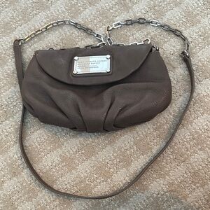 Marc by Marc Jacobs Brown Leather Crossbody with Chain Strap